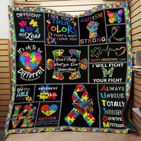 Autism – It’S Okay To Be Different Autism Support Blanket – Gst
