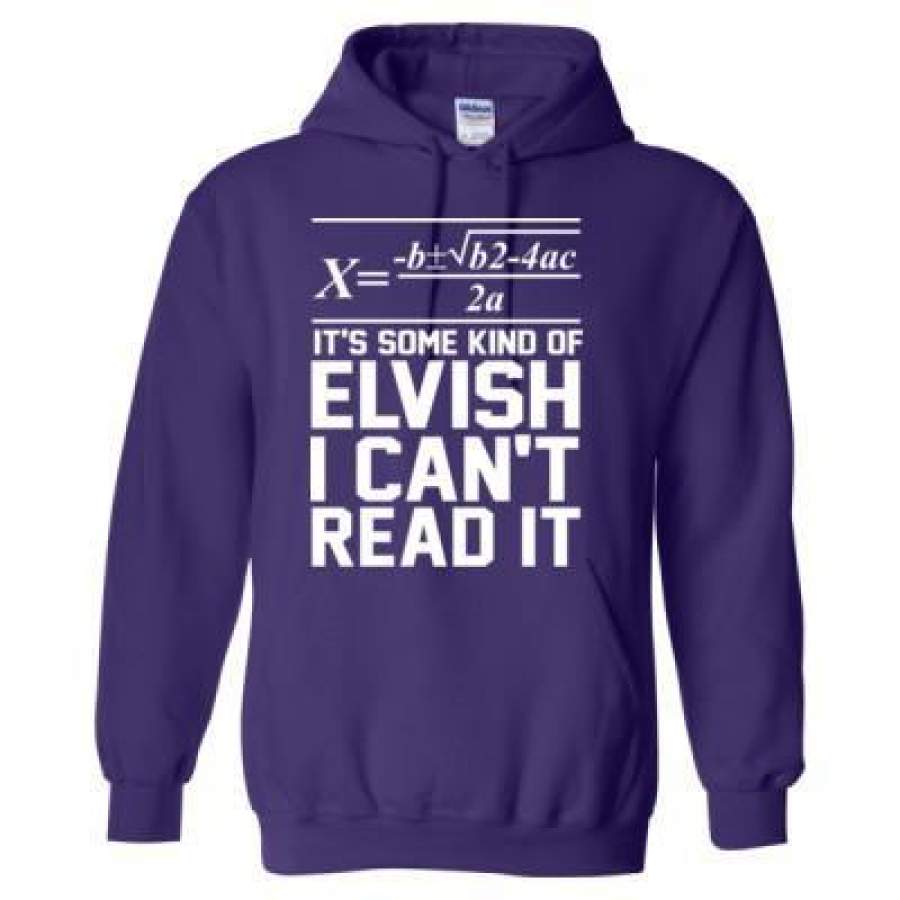 AGR Its Some Kind Of Elvish I Cant Read It Math – Heavy Blend™ Hooded Sweatshirt