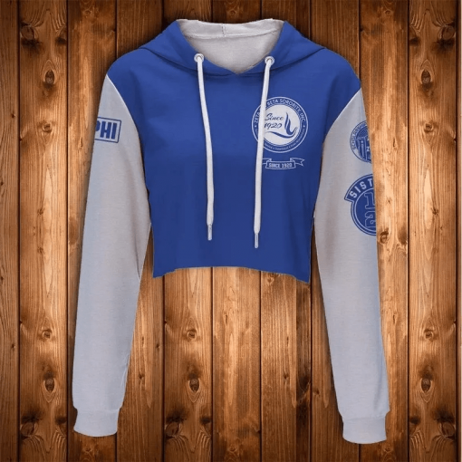 Zeta Phi Beta Sorority 1920 Sisterly Crop Top Hoodie