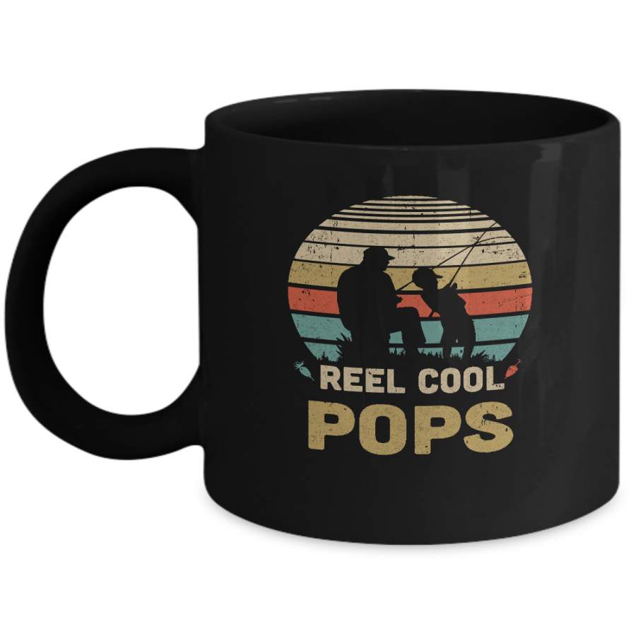 Vintage Father’s Day Gift Reel Cool Pops Fishing Mug