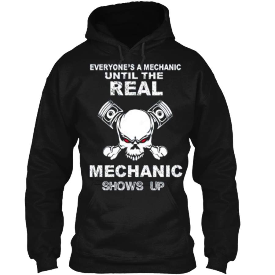 Funny Mechanic T Shirt | Christmas T shirt For Mechanics Pullover Hoodie 8 oz