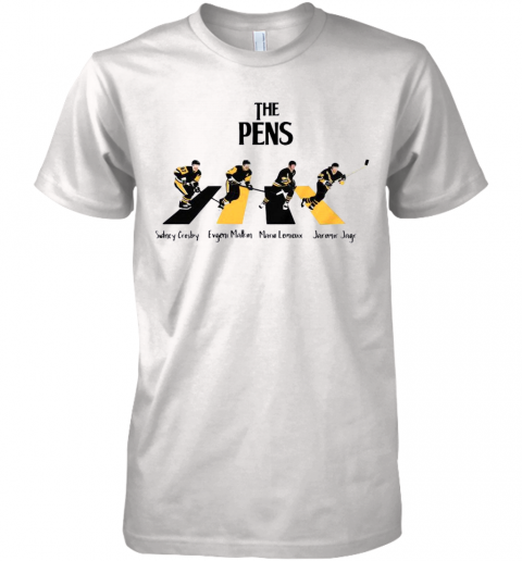 The Pittsburgh Penguins Sidney Crosby Evgeni Malkin Abbey Road Premium Men’S T-Shirt