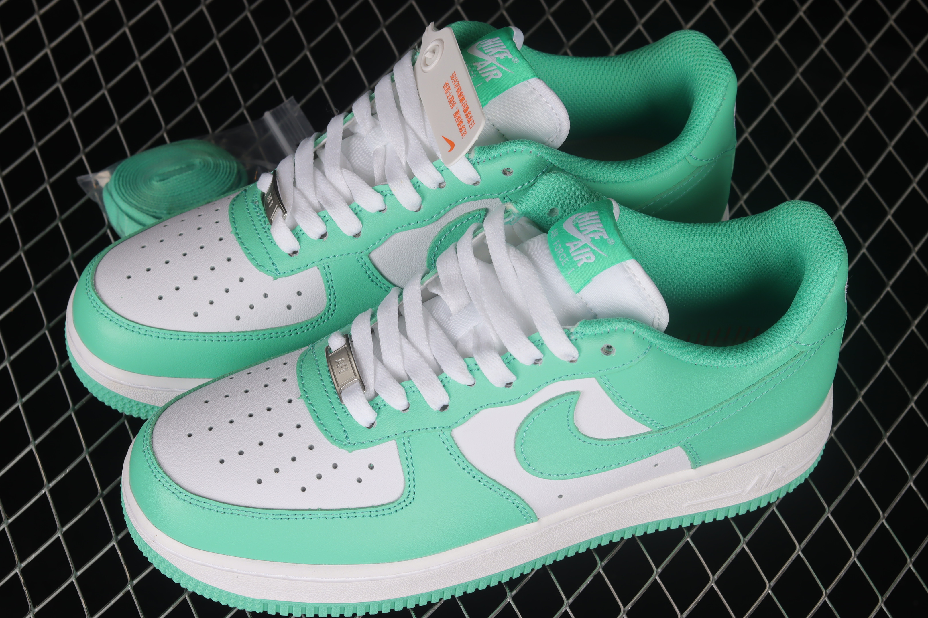 Nike Air Force 1 07 Low Mint Green White Shoes Sneakers SNK653655215