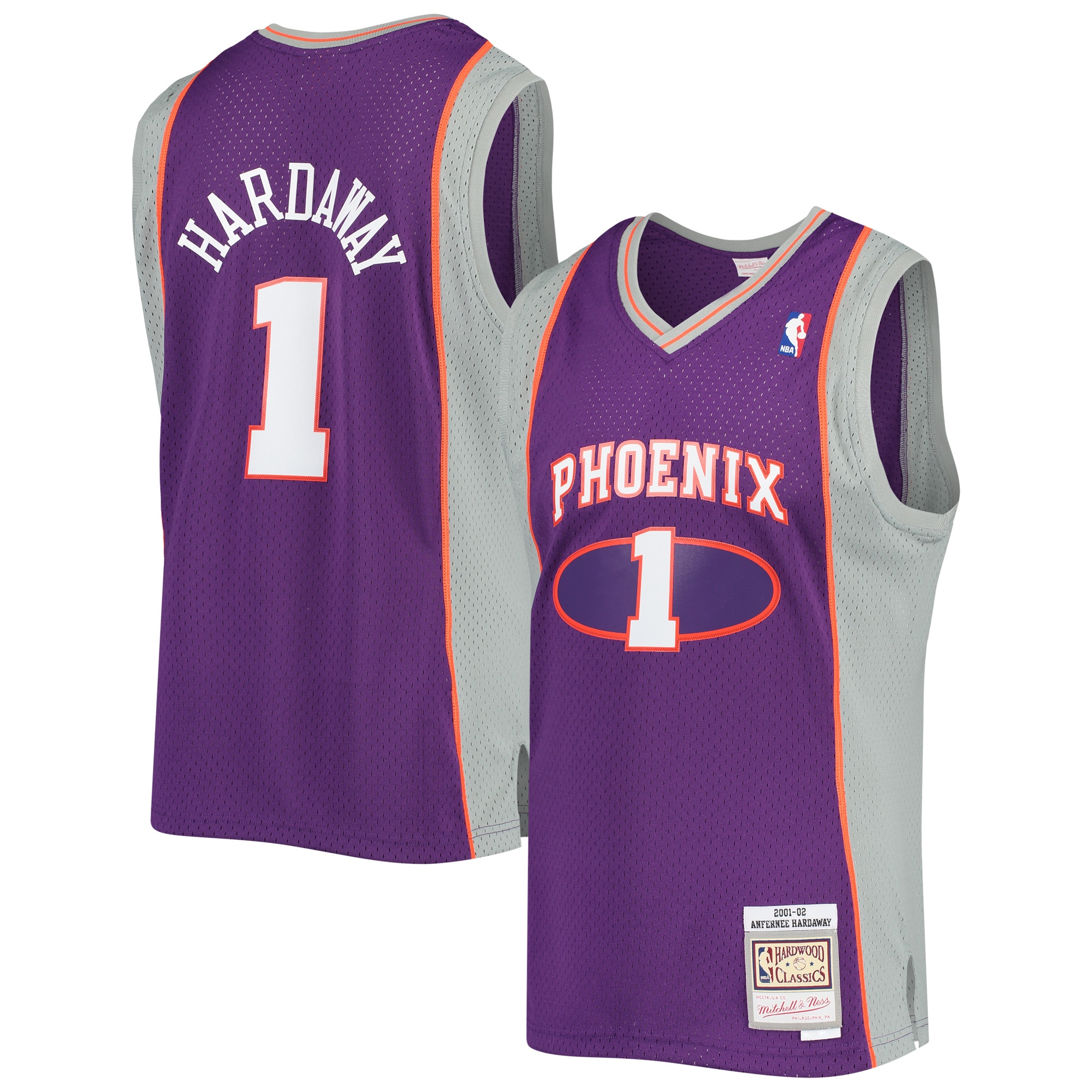 Penny Hardaway Phoenix Suns Mitchell & Ness 2001/02 Hardwood Classics Swingman Jersey – Purple