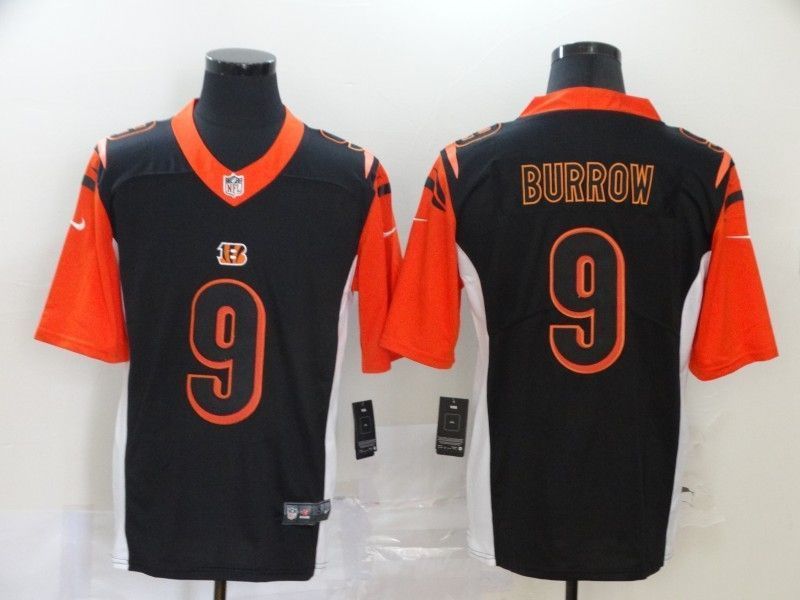 Cincinnati Bengals Joe Burrow #9 NFL 2020 Black Jersey