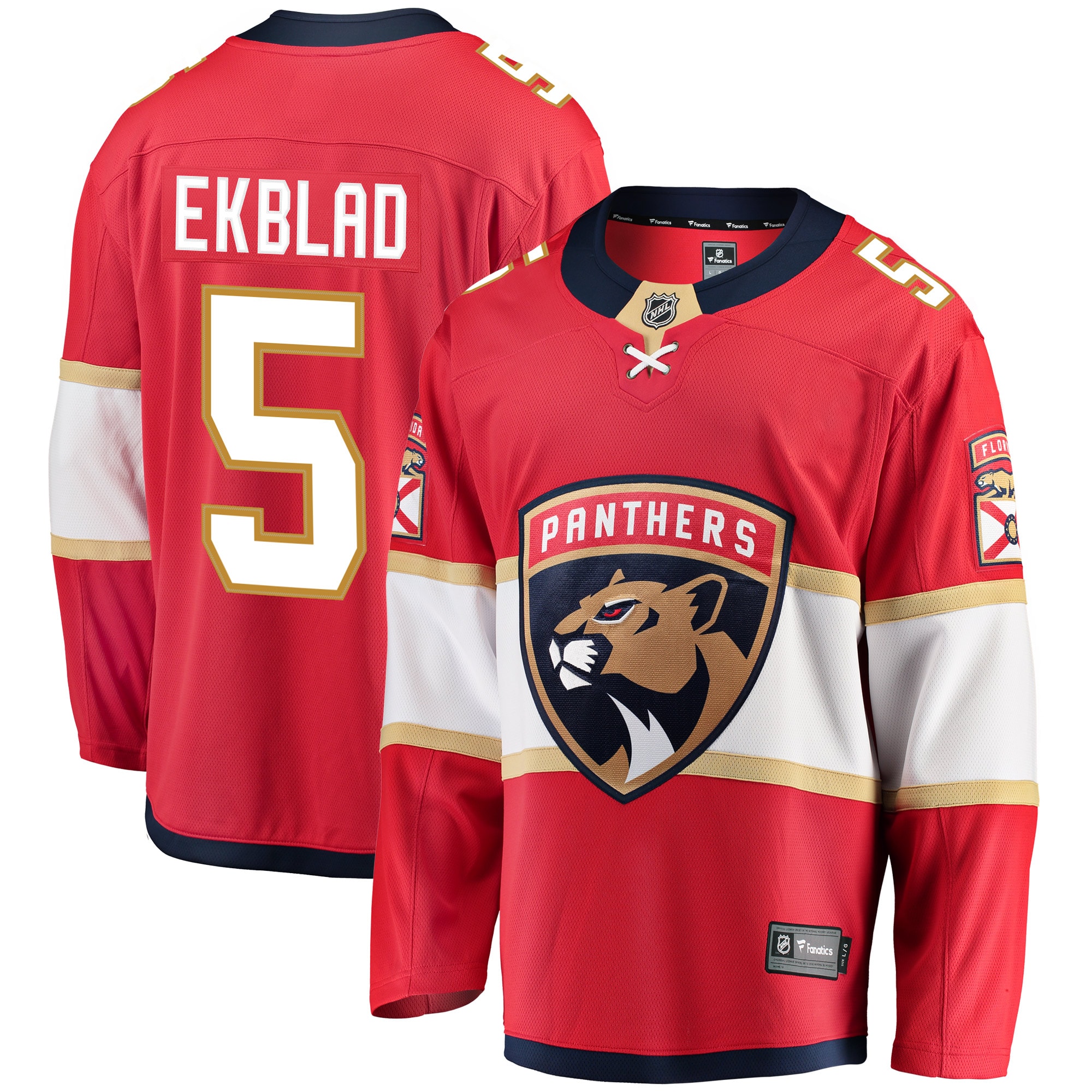 Aaron Ekblad Florida Panthers Branded Breakaway Player Jersey – Red