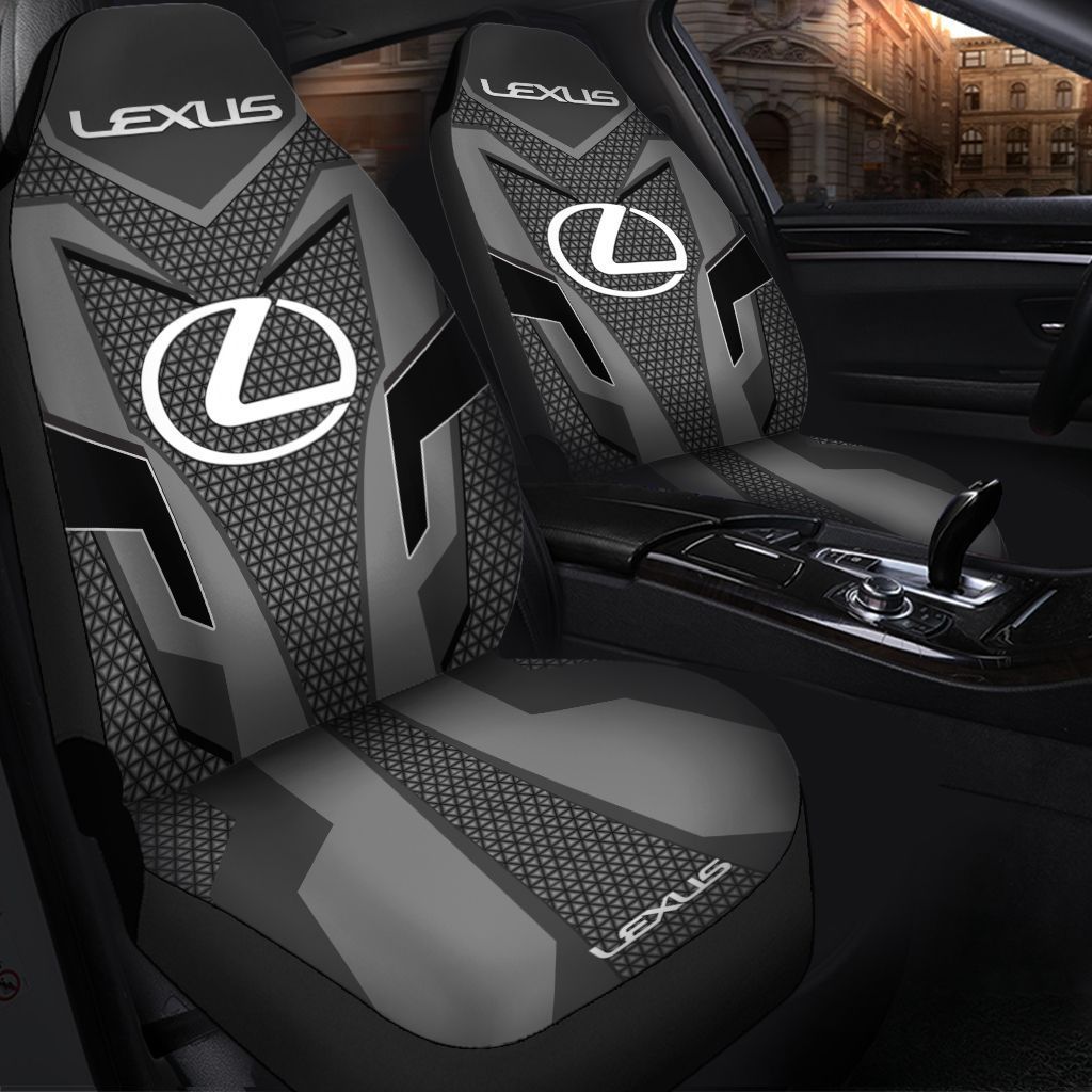 Lexus Ttt-Nh Car Seat Cover (Set Of 2) Ver 1 (Grey)