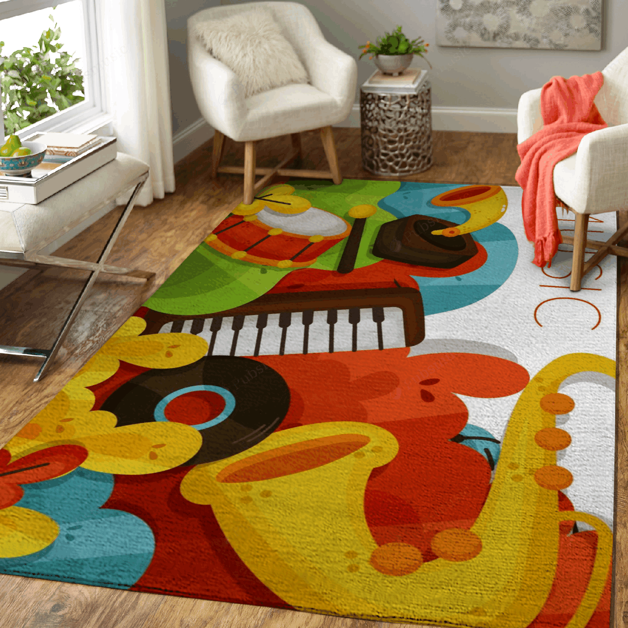 Colours of Music – Abstract Artworks Art For Fans Area Rug Carpet