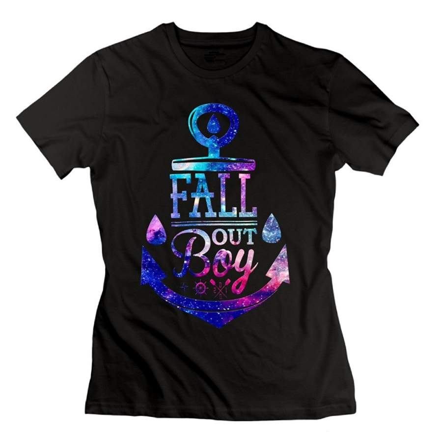 Personalized Summer T-Shirt Fall Out Boy Anchor Girls Punk T-Shirt
