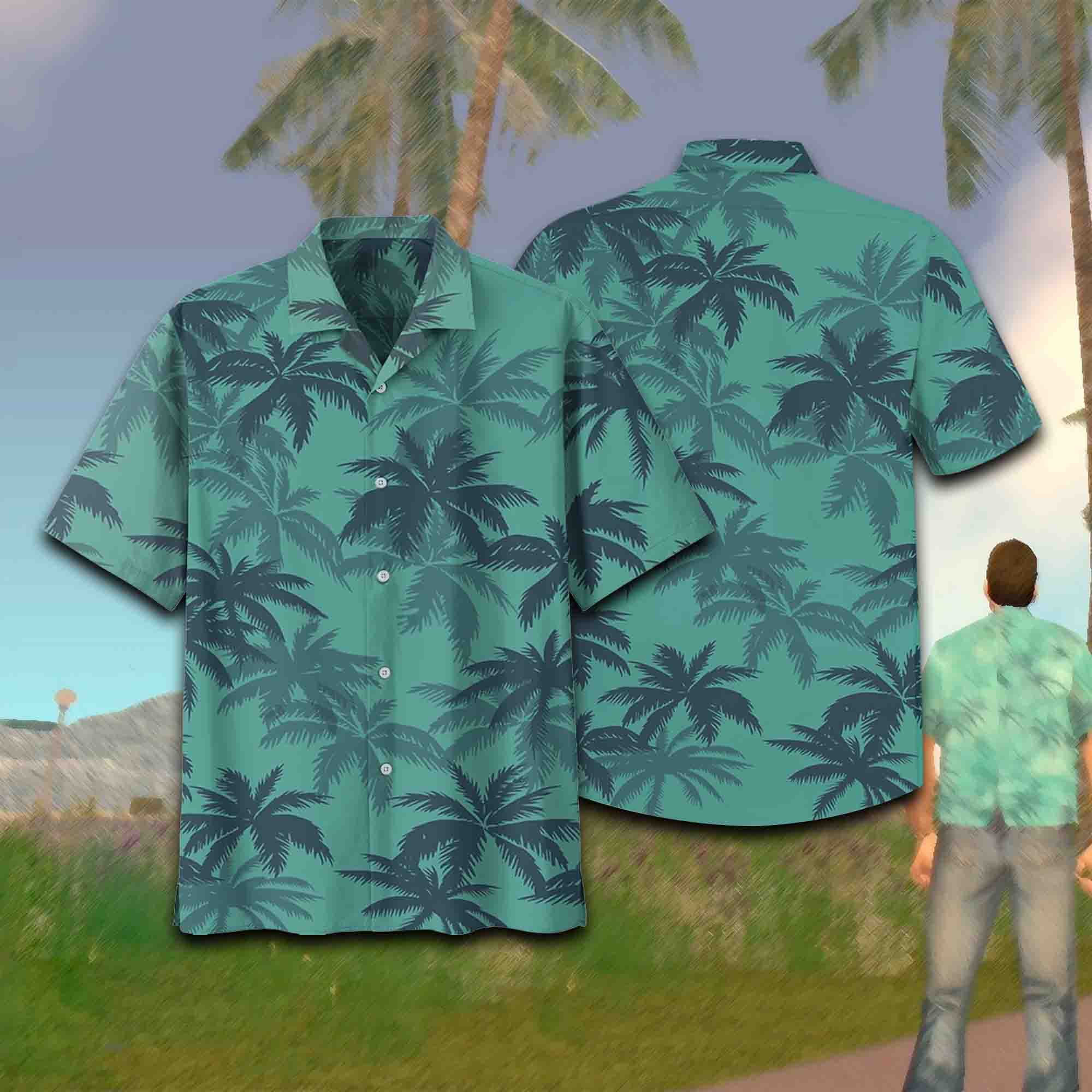 Tommy Vercetti Gta V Hawaii Shirts Ha40781