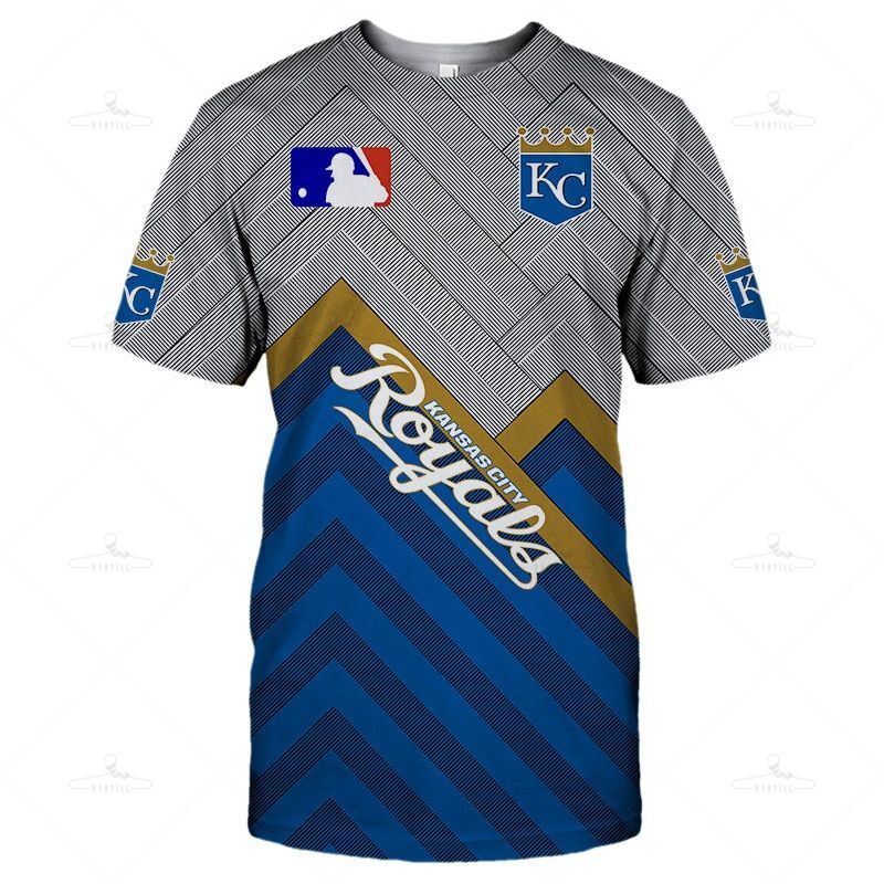 Kansas City Royals T-Shirt 3D Short Sleeve O Neck Gift