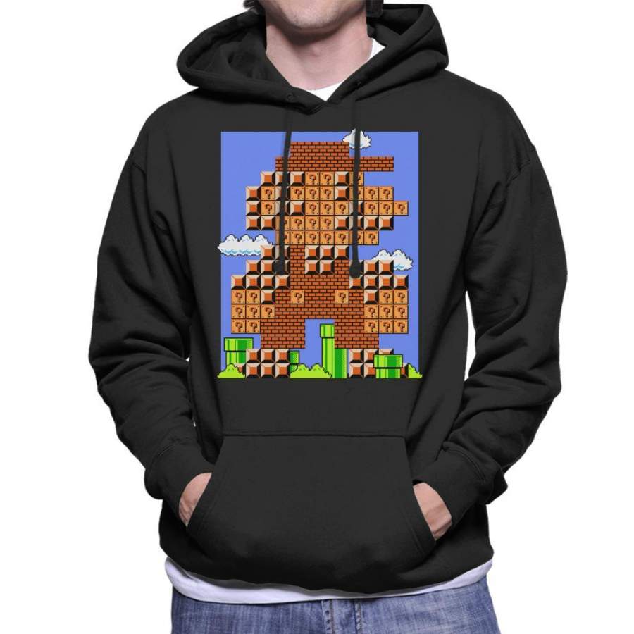 Block Super Mario Bros Men’s Hooded Sweatshirt