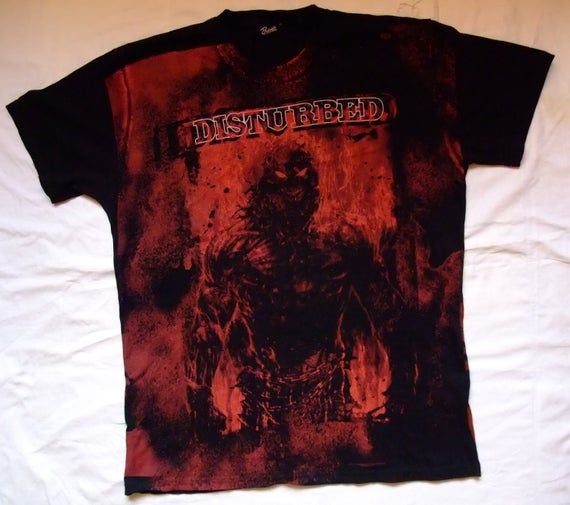 Tshirt Disturbed Indestructible 2008 Slipknot Avenged Sevenfold Godsmack Korn Linkin Park Iron Maiden Slayer Bravado Shirt