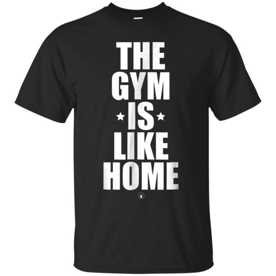 AGR The Gym Is Like Home C861 Gym Rabbit Tshirt Workout Lifting Jaq T-shirt