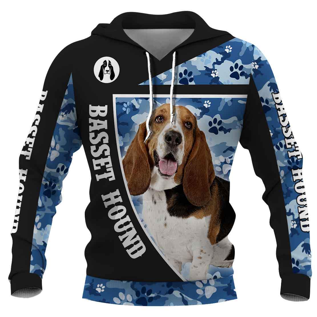 Basset Hound  Camo 3D Full Printing