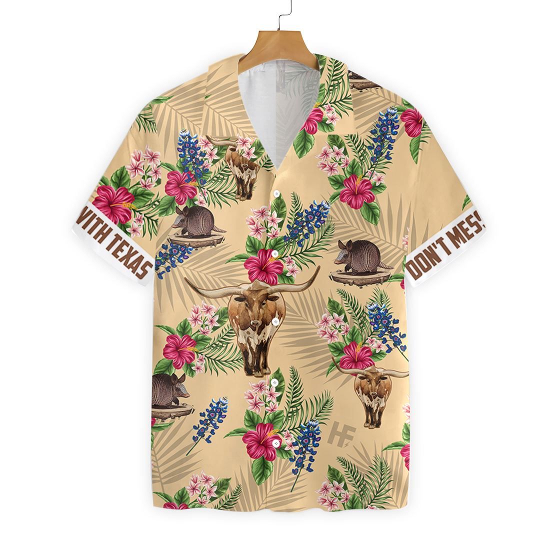 Texas Insignia Tan Amazing Design Hawaii Shirt Ha97003