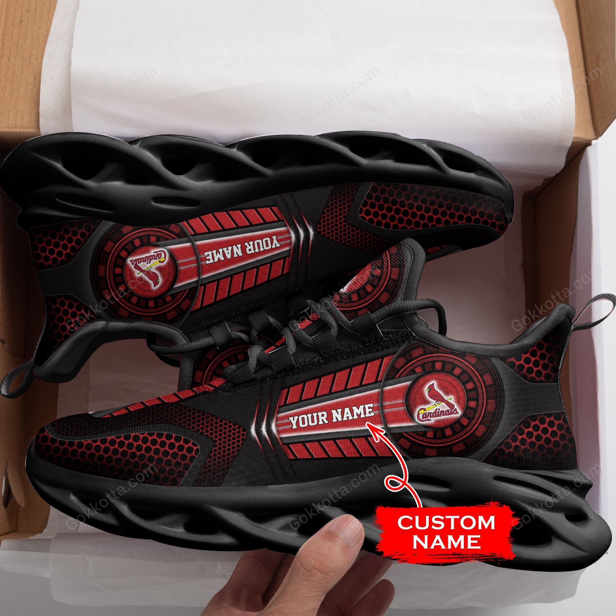 St. Louis Cardinals Personalized Max Soul Shoes T200921