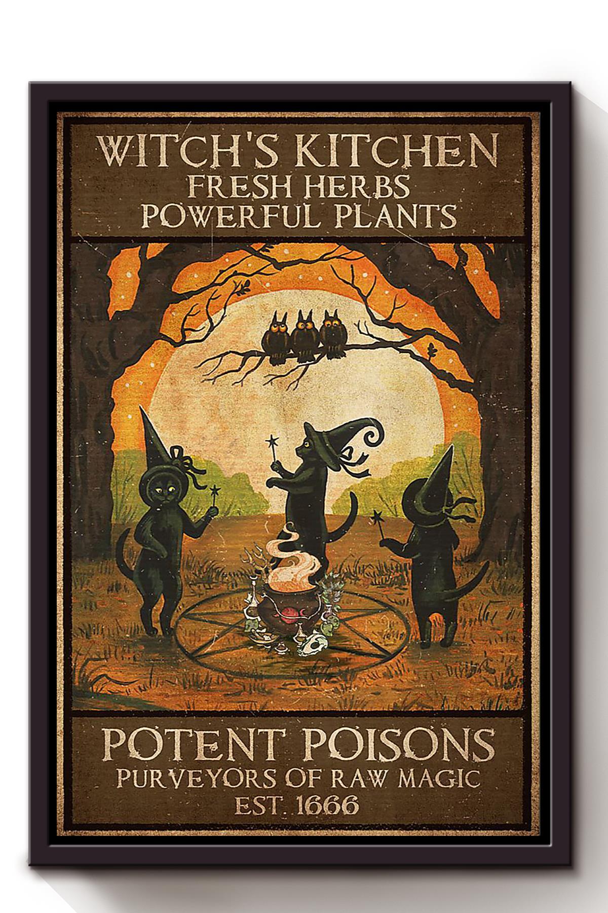 Witch’S Kitchen Halloween Canvas And Poster, Canvas Prints, My Poster Wall, Canvas Wall Art, Wall Decor Visual Art, Halloween Gift, Happy Halloween