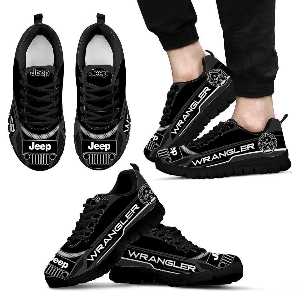 3D Printed Jeep Wrangler  Sneakers Ver 1 For Men & Women (Black)