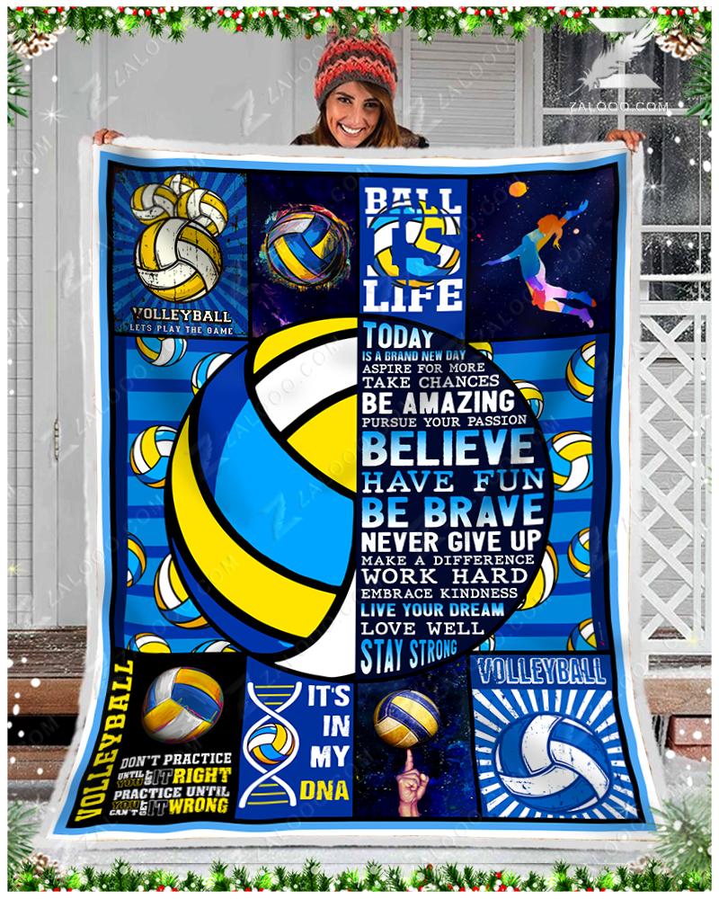 Volleyball – Today Is A Brand New Day Quilt Blanket Ep1473