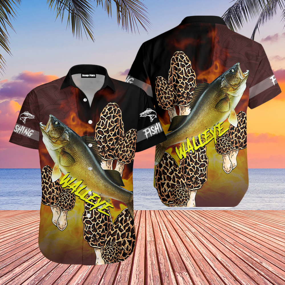 Walleye Fishing Color Hawaii Shirt For Men Women Ha52568