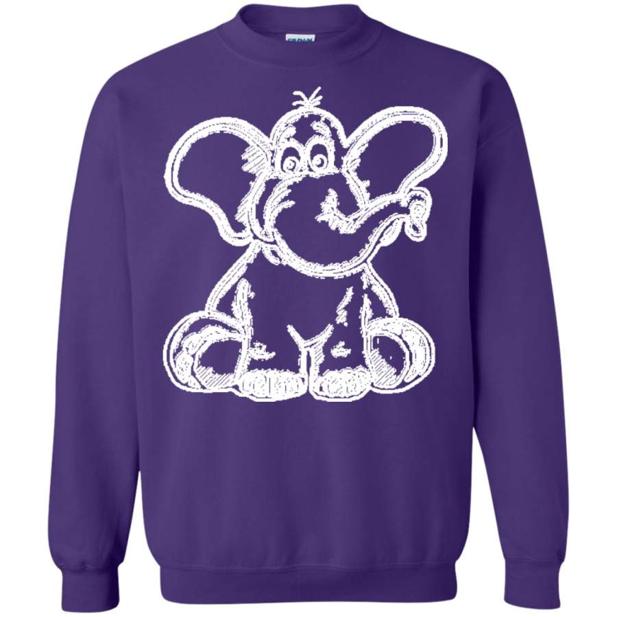 Cartoon Elephant Stencil Sweatshirt