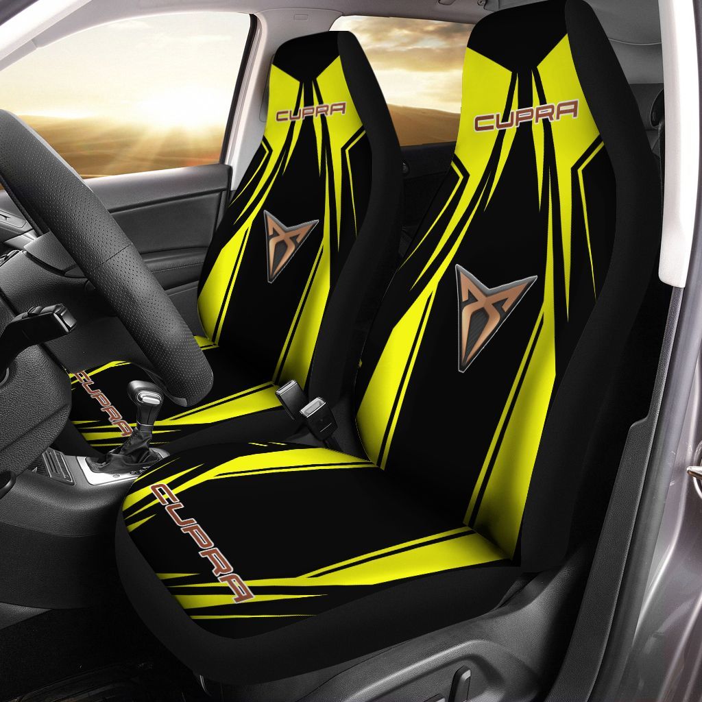 Cupra TTT-LT Car Seat Cover (Set of 2) Ver 1 (Yellow)