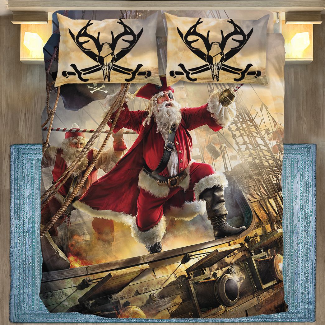 Casespring 3D Pirate Santa Claus Custom Bedding Set