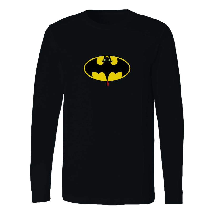 Toothless Batman Long Sleeve T-Shirt