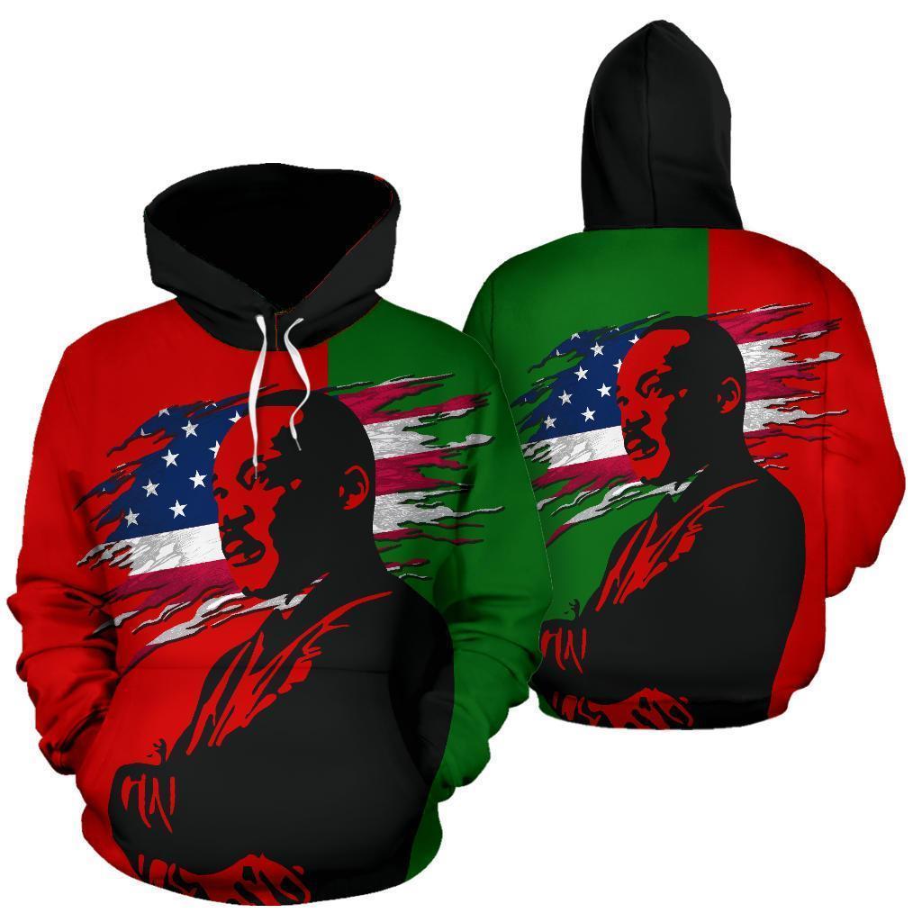 Wonderprint Hoodie – African-American Heritage Mar Luther King Pullover