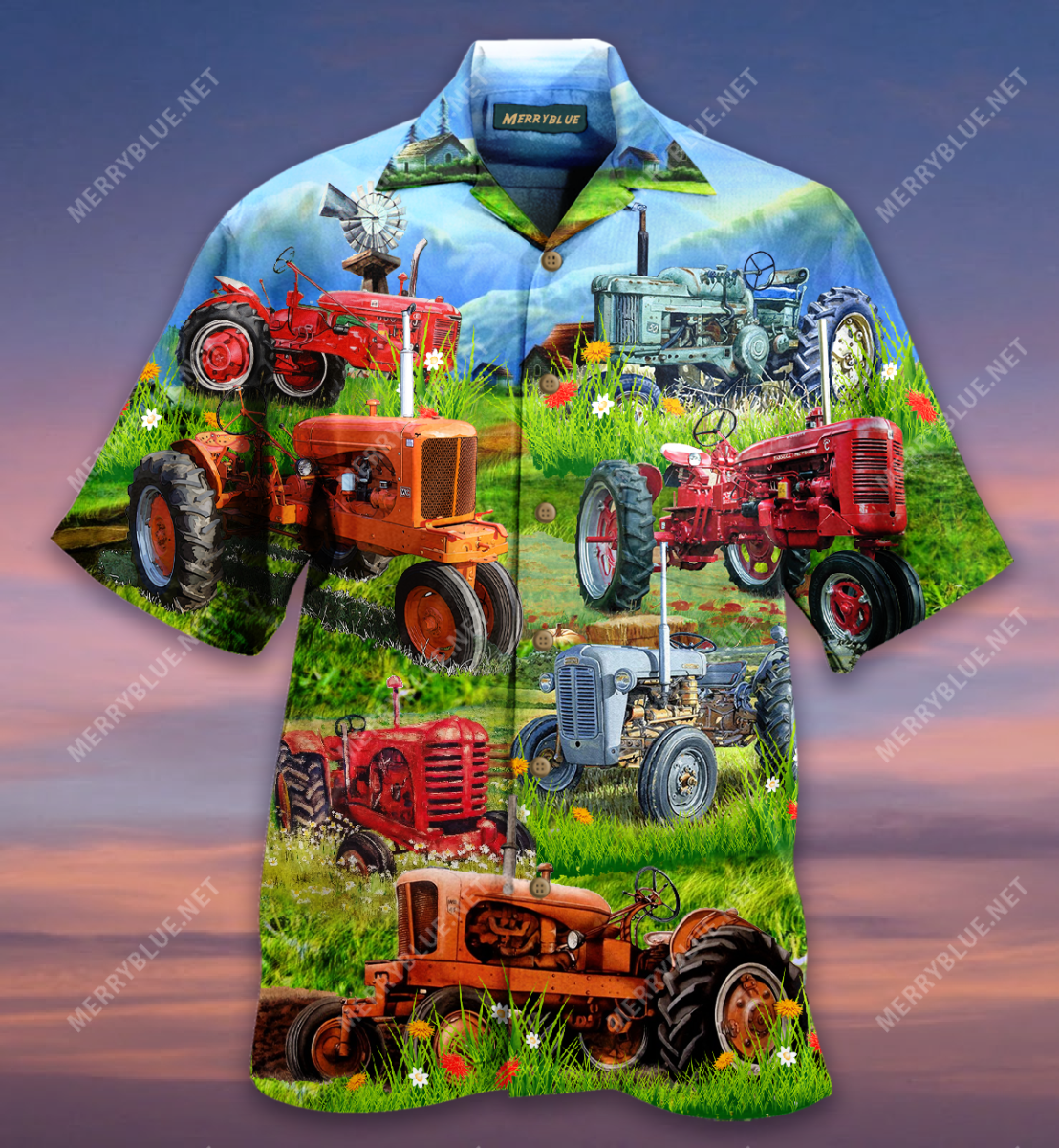 Real Men Drive Tractors Unisex Hawaii Shirt Ha92711