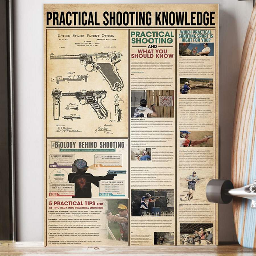Practical Shooting Knowledge Custom Gift For Shooter Poster