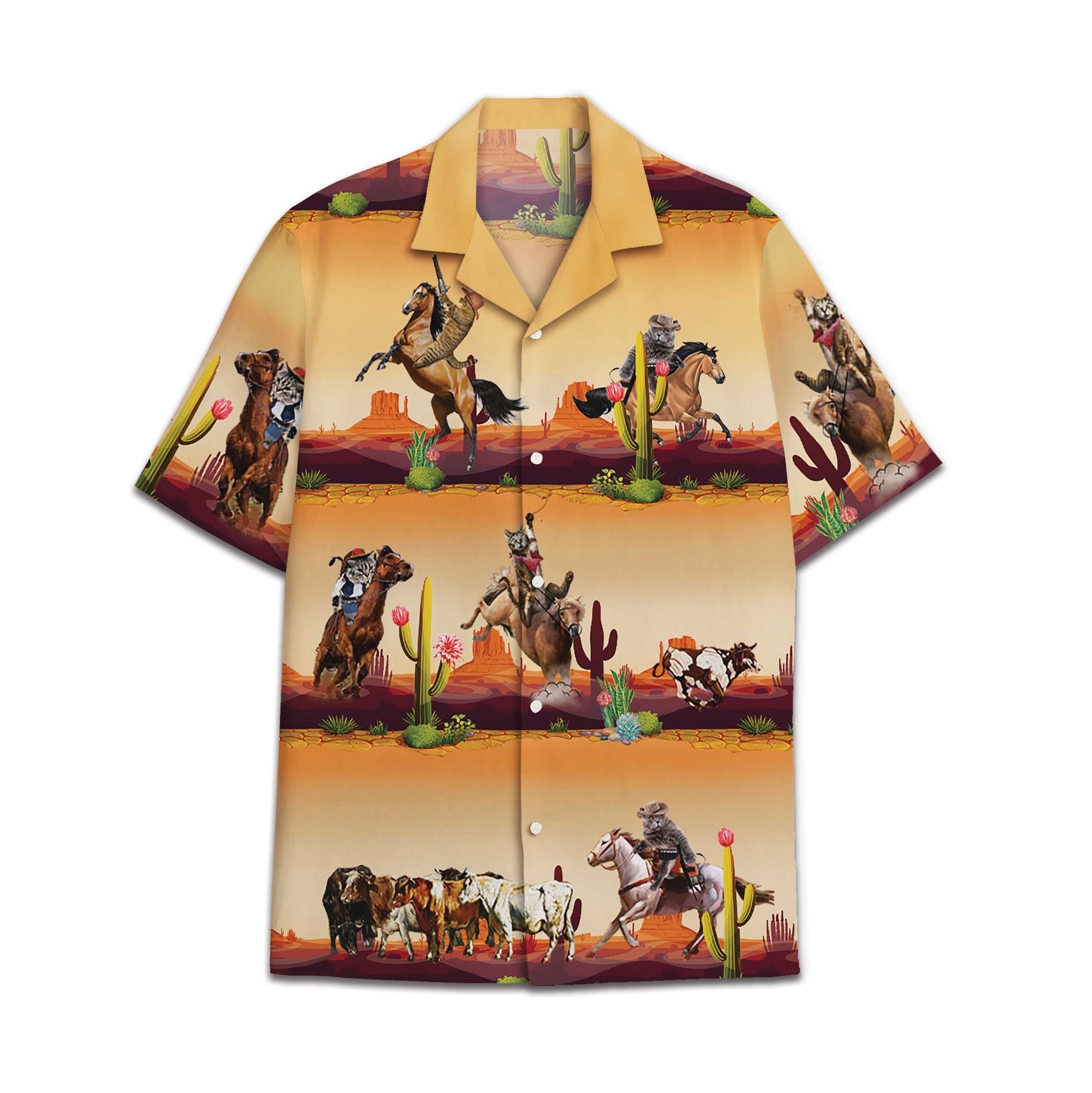 Hawaii Shirt Cowboy Cat Hawaii For Hawaii Aloha Ha75895