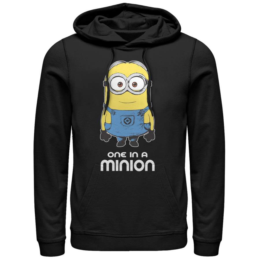 Despicable Me Men’s One in Minion  Lightweight Hoodie