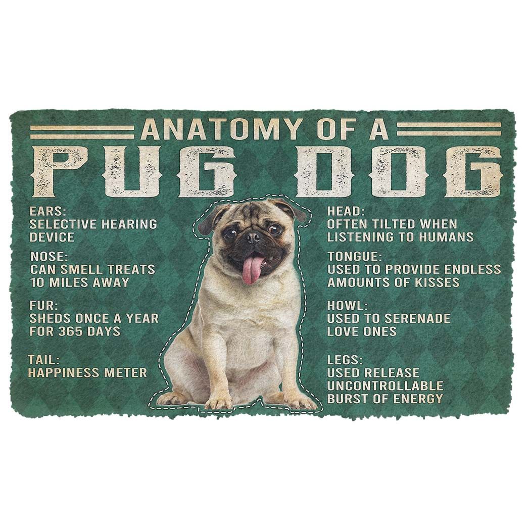 Alohazing 3D Anatomy Of A Pug Doormat