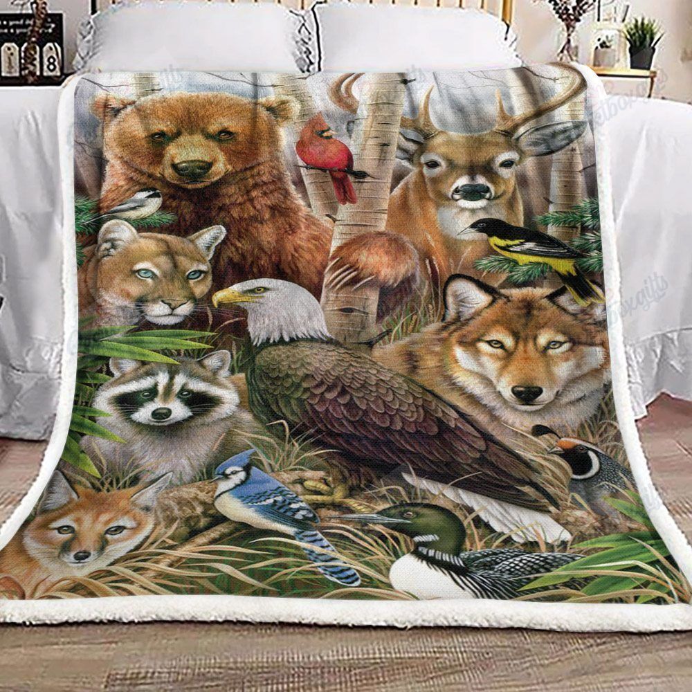 Animal Gs-Cl-Ld2706 Fleece Blanket