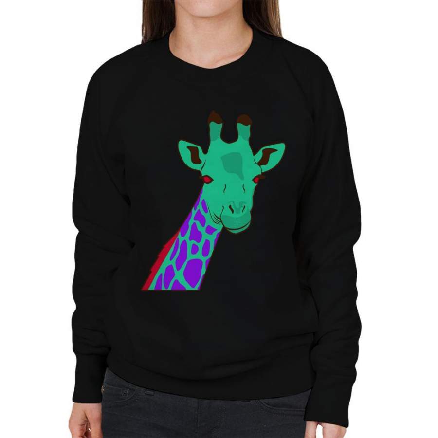 Neon Giraffe Women’s Sweatshirt