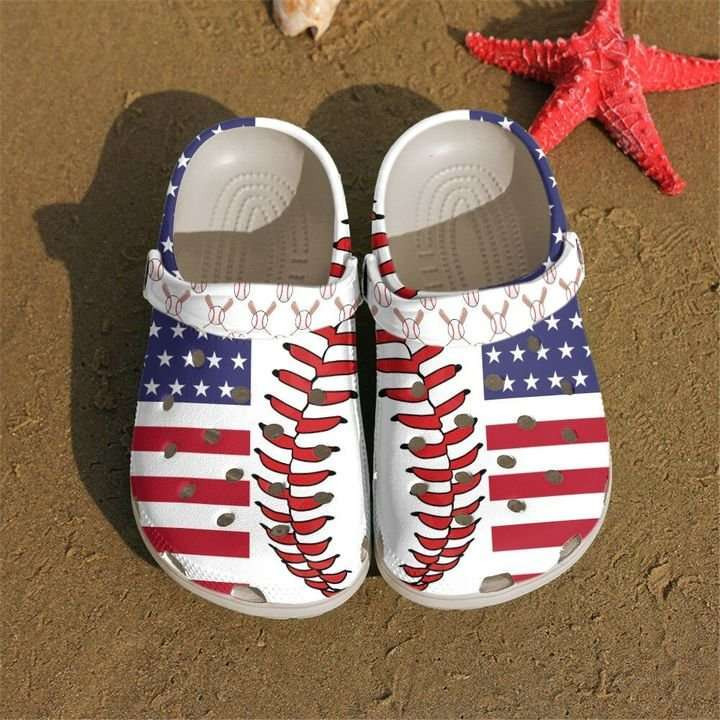 Baseball American Crocband Clogs