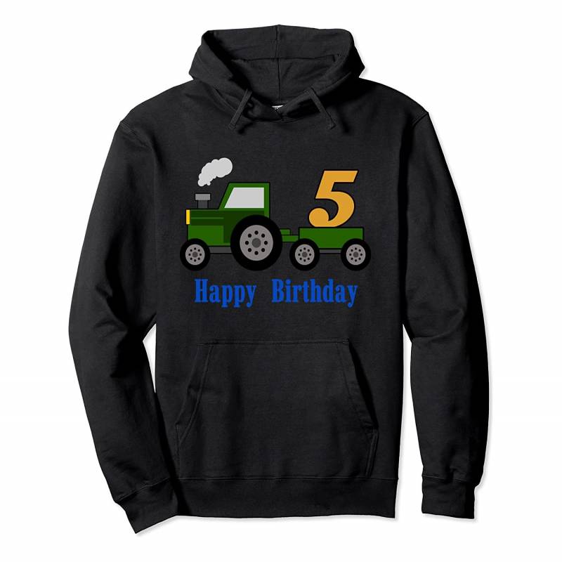 Farm Tractor 5th B-day 5 year old Boy Truck Pullover Hoodie, T-Shirt, Sweatshirt