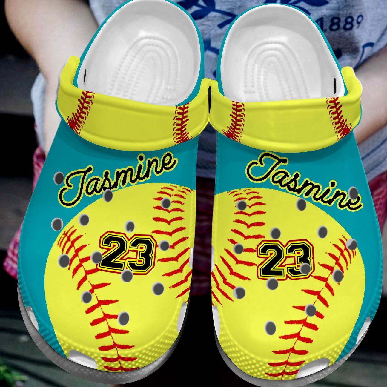 Softball Personalize Clog, Custom Name, Text, Fashion Style For Women, Men, Kid, Print 3D Softball Is In My Heart