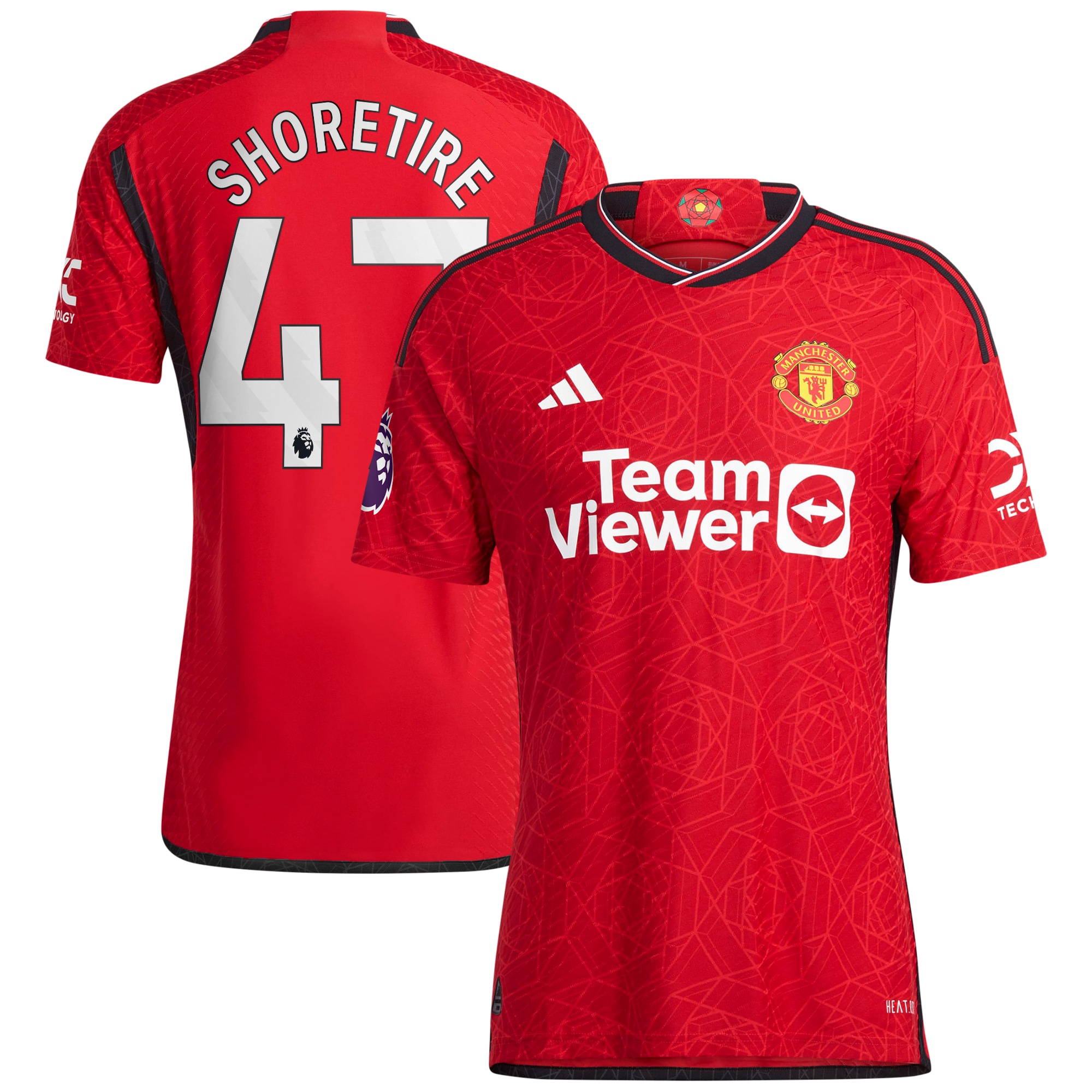 Shola Shoretire Manchester United Authentic Player Jersey  Red