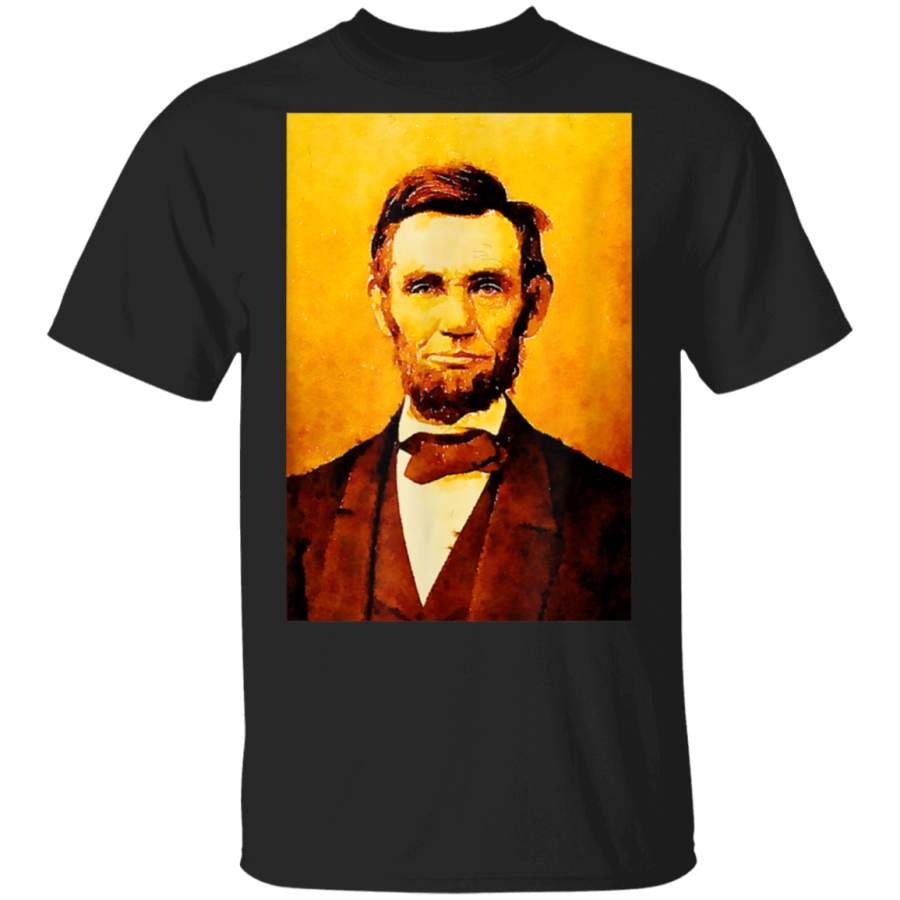 Abraham Lincoln President Portrait SepiaStyle Watercolor TShirt