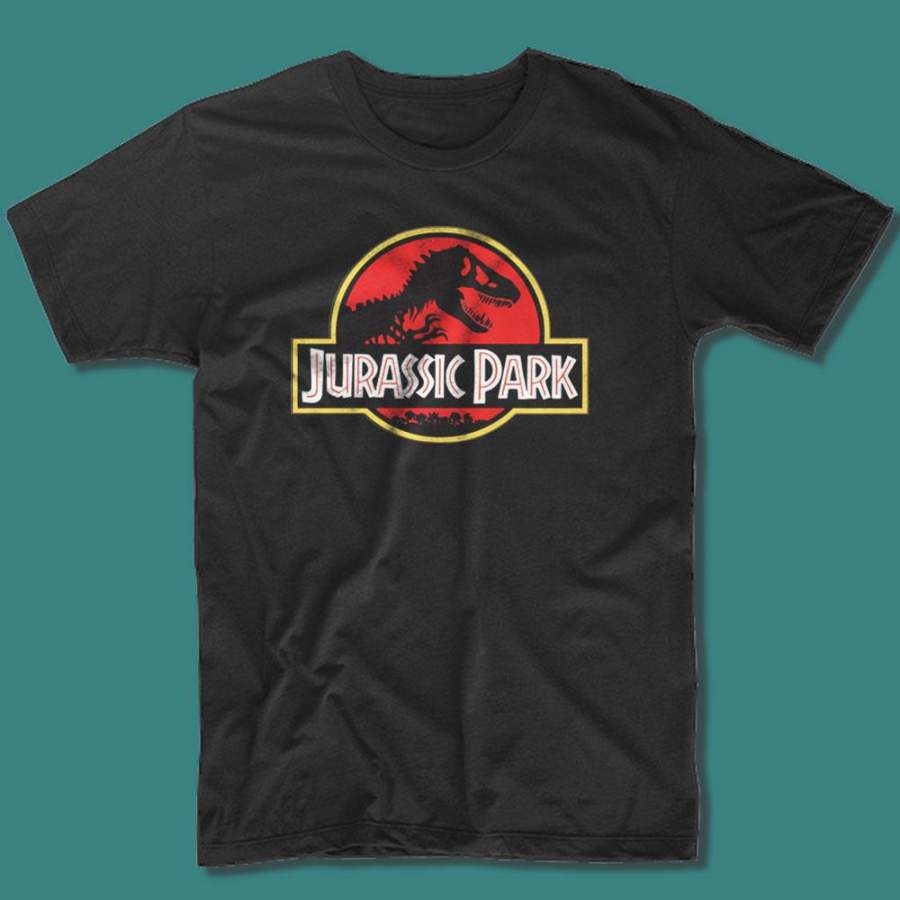 Vintage Style Jurassic Park Ringer Men’S T Shirt