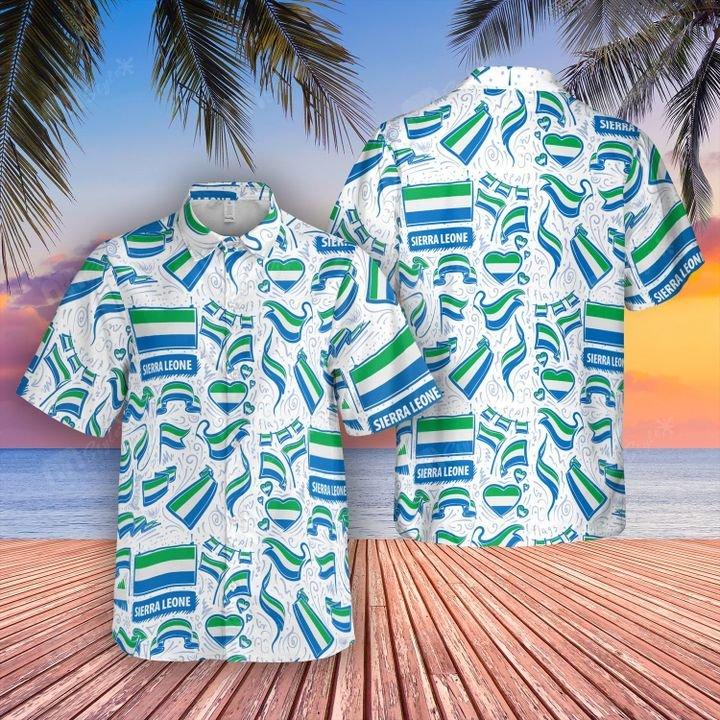 Sierra Leone Flag Hawaii Shirt For Men Women Adult Ha98861