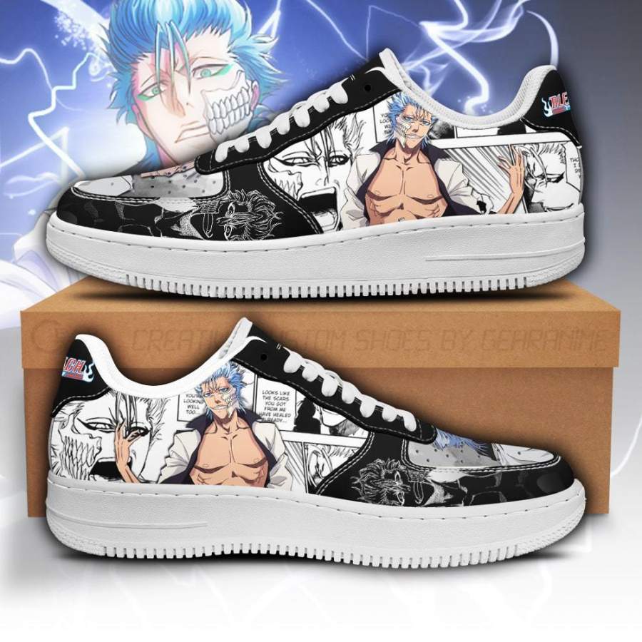 Grimmjow Air Sneakers Bleach Anime Shoes Fan Gift Idea PT05