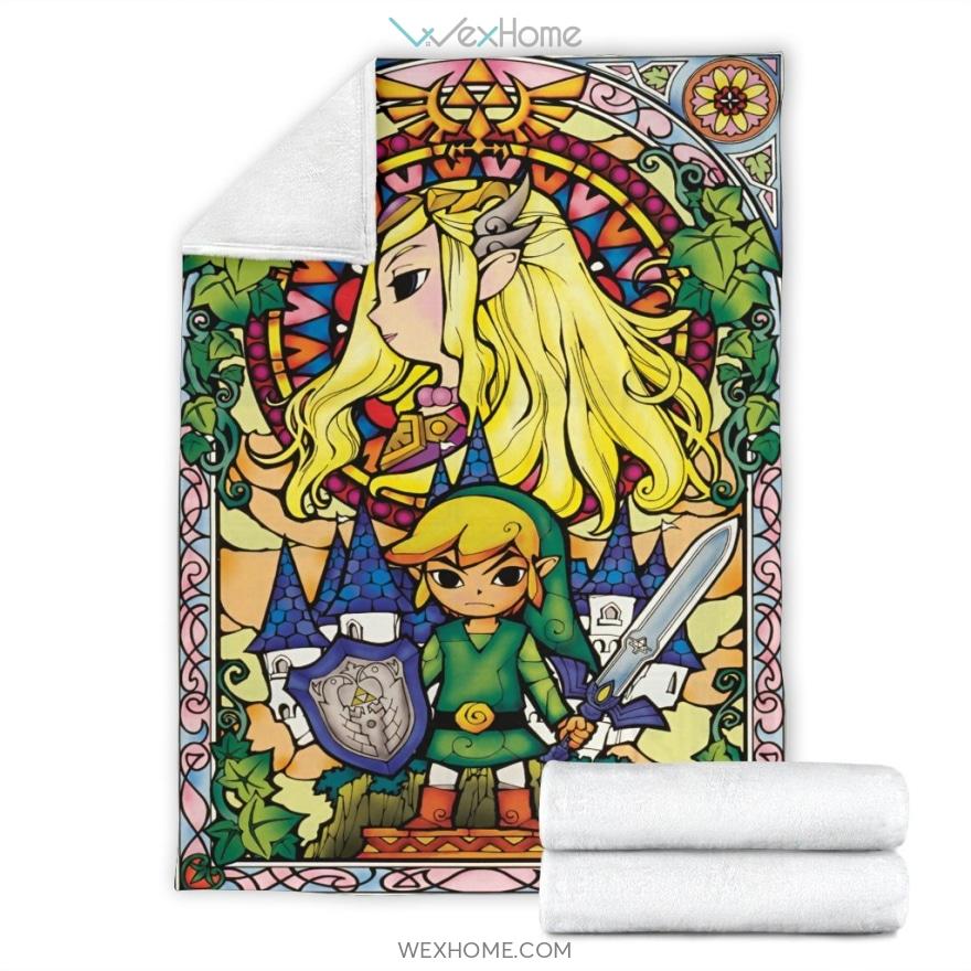 Save The Princess Legend Of Zelda Premium Blanket