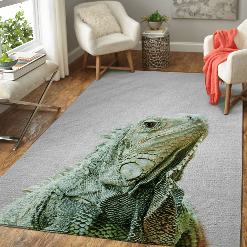 Iguana Colorful – Animals Colorful Area Rug Carpet