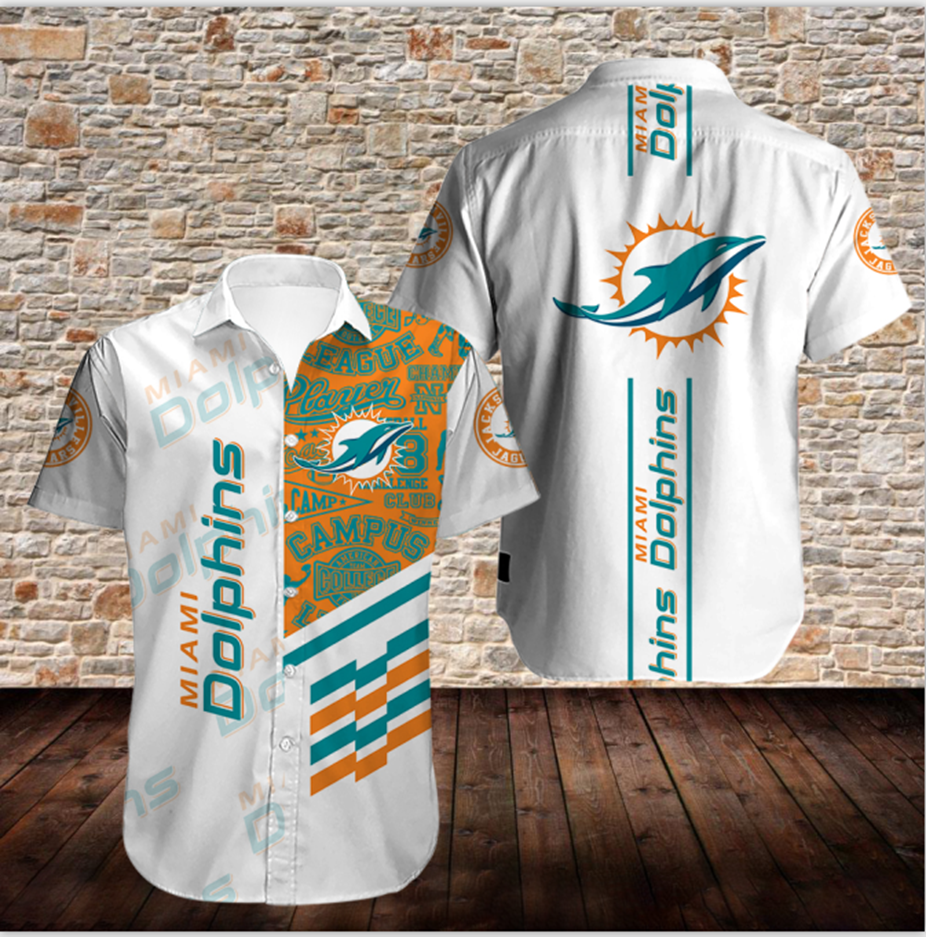 Men’S Miami Dolphins Shirts Button Up