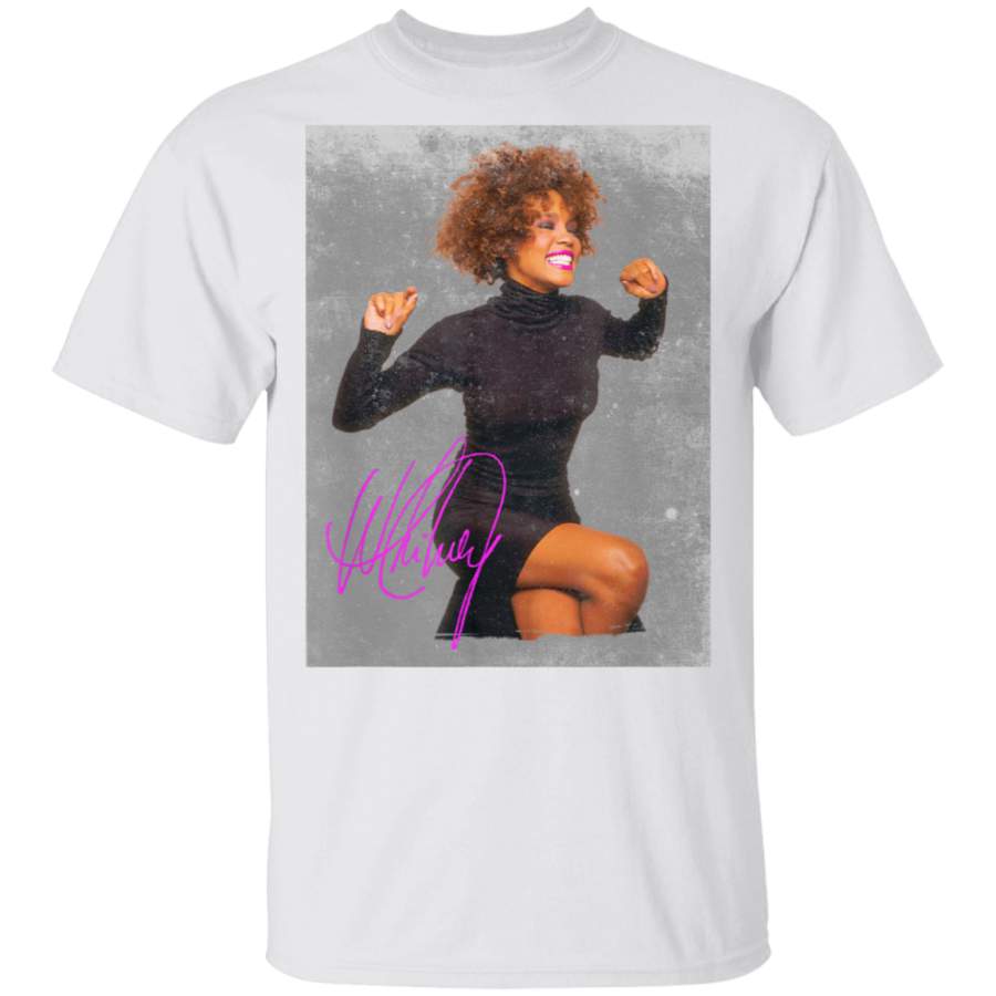 Whitney Houston Official Smile Pink Lipstick TShirt