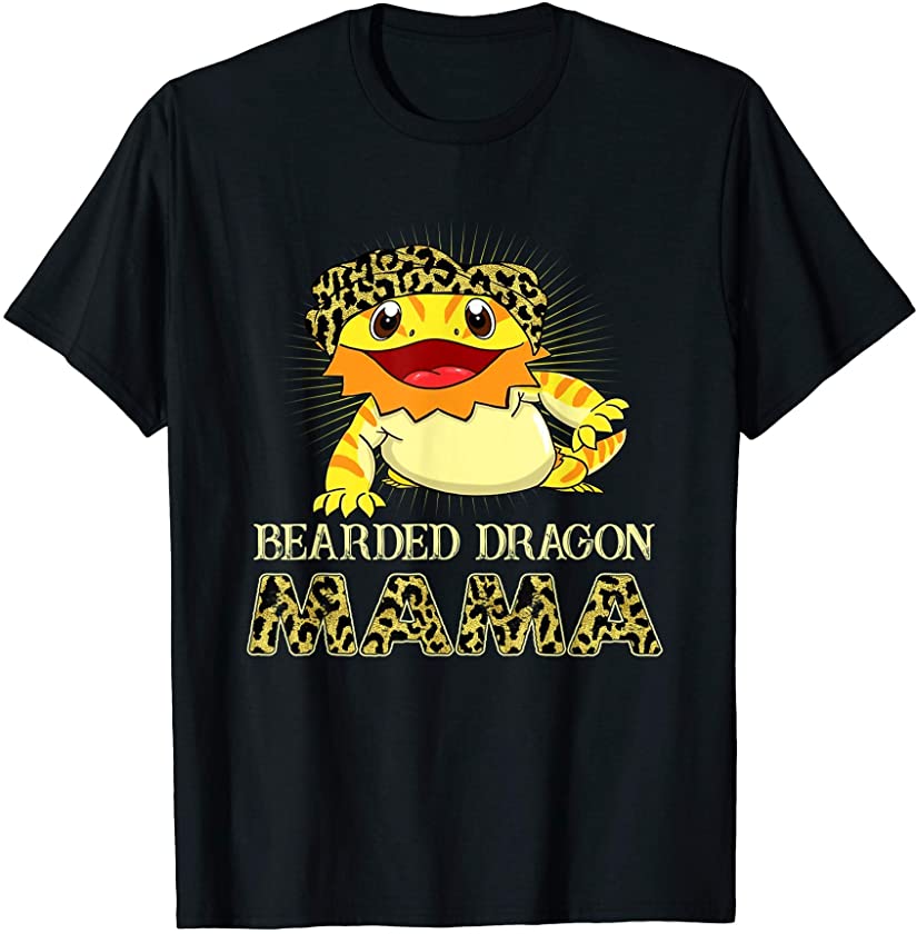 Bearded Dragon Mama Leopard T-Shirt